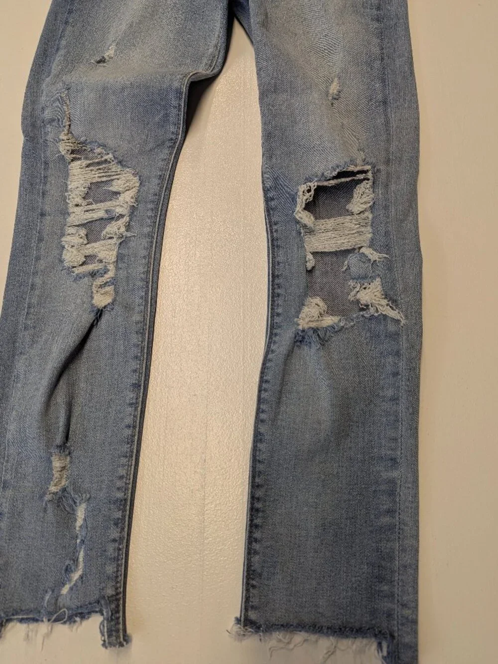 Express Jeans Distressed Mid-Rise Ankle Legging Size 2R